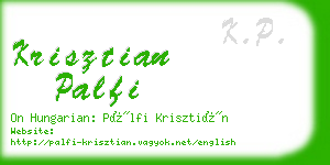 krisztian palfi business card
